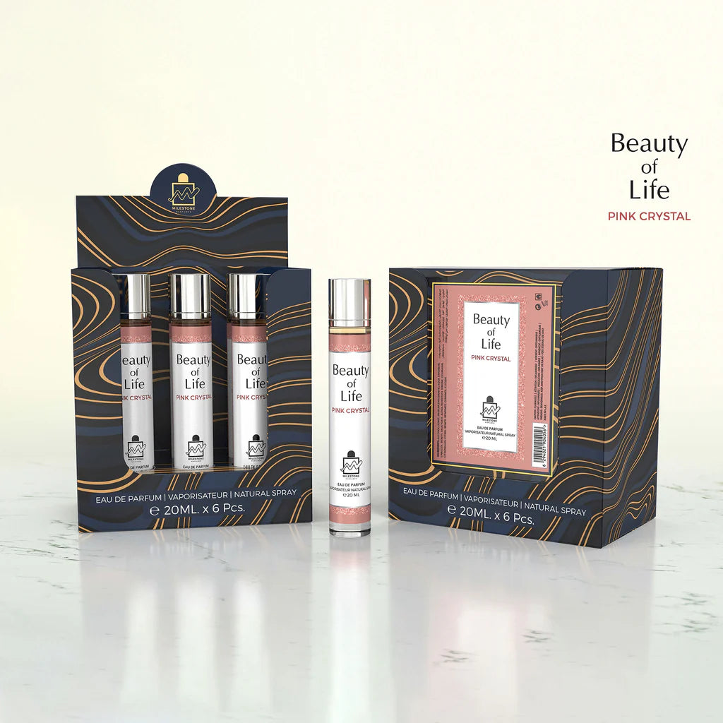 MILESTONE Beauty of Life Eau De Parfum 5x 20ml Plus 1 Free Tester