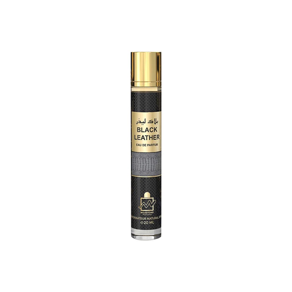 Milestone Black Leather Eau De Parfum 5x 20ml Plus 1 Free Tester