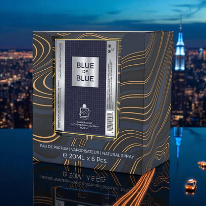 MILESTONE Blue de Blue (Pour Homme) Eau De Parfum 5x 20ml Plus 1 Free Tester