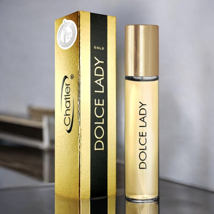 CHATLER Dolce Lady Gold Eau De Parfum 5 x 30ml Plus 1 free tester