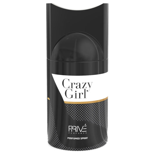 PRIVE CRAZY GIRL Perfume Deodorant 250ML – 6 Pack