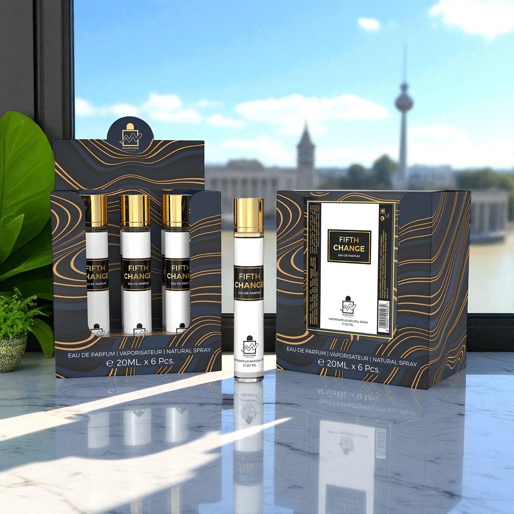 MILESTONE FIFTH CHANGE (Pour Femma) Eau De Parfum 5x 20ml Plus 1 Free Tester