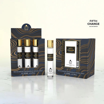 MILESTONE FIFTH CHANGE (Pour Femma) Eau De Parfum 5x 20ml Plus 1 Free Tester
