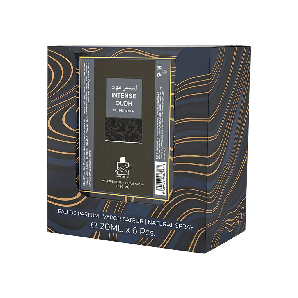 MILESTONE INTENSE OUDH Unisex Eau De Parfum 5x 20ml Plus 1 Free Tester