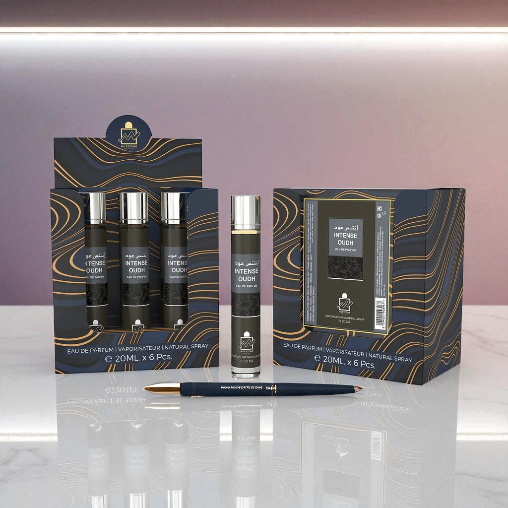 MILESTONE INTENSE OUDH Unisex Eau De Parfum 5x 20ml Plus 1 Free Tester