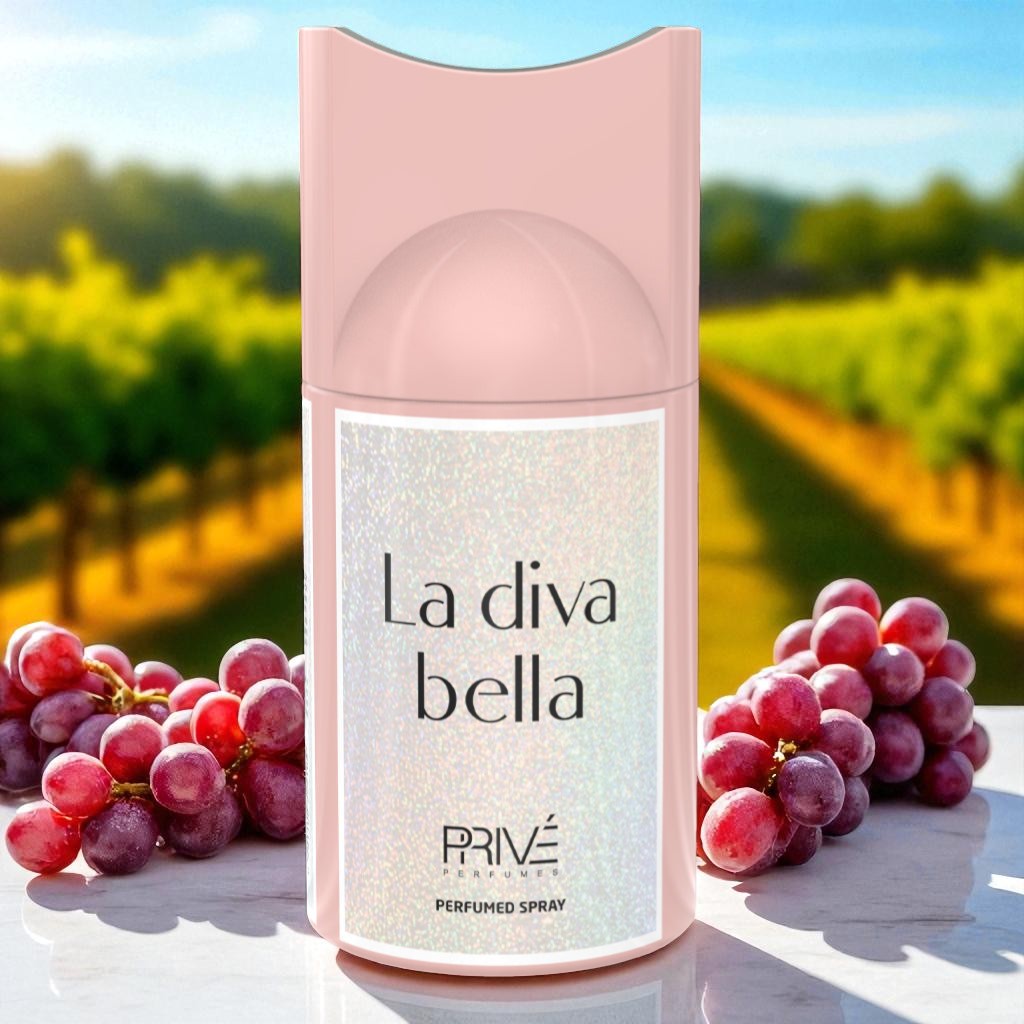 PRIVE LA DIVA BELLA Perfume Deodorant 250ML – 6 Pack