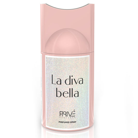 PRIVE LA DIVA BELLA Perfume Deodorant 250ML – 6 Pack