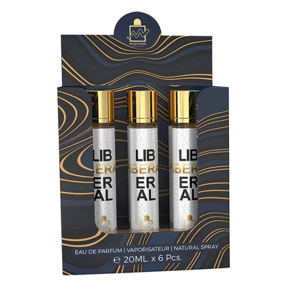 MILESTONE Liberal (Pour Femme) Eau De Parfum 5x 20ml Plus 1 Free Tester