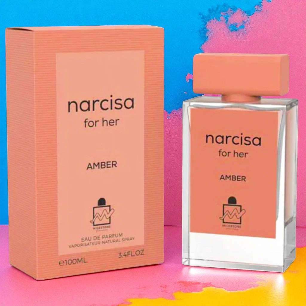 MILESTONE PERFUMES Narcisa for Her Amber Eau De Parfum 100ml