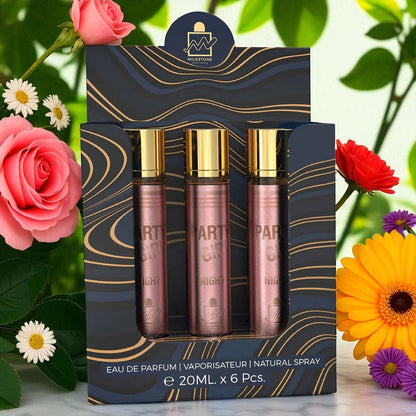 MILESTONE Party Girl Night (Pour Femme) Eau De Parfum 5x 20ml Plus 1 Free Tester