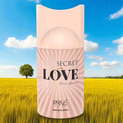 PRIVE SECRET LOVE Perfume Deodorant 250ML – 6 Pack