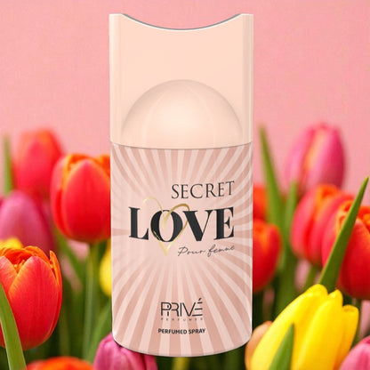 PRIVE SECRET LOVE Perfume Deodorant 250ML – 6 Pack
