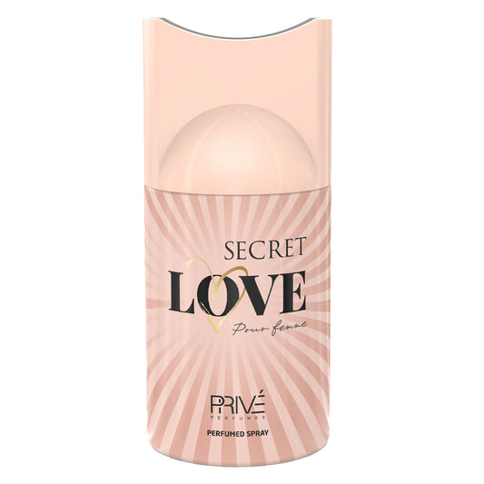 PRIVE SECRET LOVE Perfume Deodorant 250ML – 6 Pack