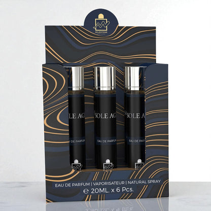 MILESTONE SOLE AGE Pour Homme Eau De Parfum 5x 20ml Plus 1 Free Tester